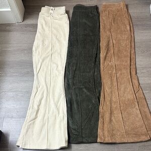 Aerie Soft Cream Corduroy Pants